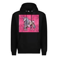 Black unicorn Premium Hoodie - LillyAllenDesigns
