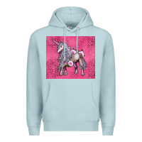 Blue Mist unicorn Premium Hoodie - LillyAllenDesigns