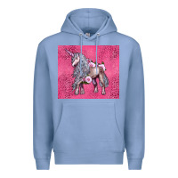 Colony Blue unicorn Premium Hoodie - LillyAllenDesigns