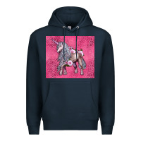 Navy unicorn Premium Hoodie - LillyAllenDesigns