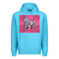 Ocean Blue unicorn Premium Hoodie - LillyAllenDesigns