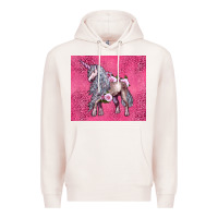 Pale Pink unicorn Premium Hoodie - LillyAllenDesigns