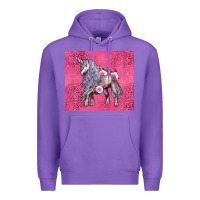 Purple unicorn Premium Hoodie - LillyAllenDesigns