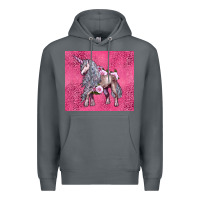 Rock unicorn Premium Hoodie - LillyAllenDesigns