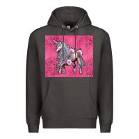 Smoke unicorn Premium Hoodie - LillyAllenDesigns