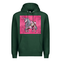 Sports Green unicorn Premium Hoodie - LillyAllenDesigns