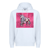 White unicorn Premium Hoodie - LillyAllenDesigns