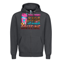 Smoke too many kids not enough caffeine Zipper Hoodie - Zillion Design Studio