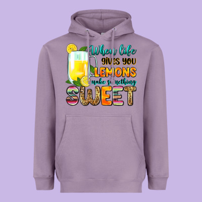 When Life Gives You Lemons Make Someting Sweet Heavyweight Hoodie Designed By Zillion Design Studio