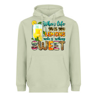 Matcha when life gives you lemons make someting sweet Heavyweight Hoodie - Zillion Design Studio
