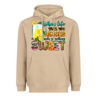 Mushroom when life gives you lemons make someting sweet Heavyweight Hoodie - Zillion Design Studio