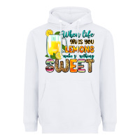 White when life gives you lemons make someting sweet Heavyweight Hoodie - Zillion Design Studio