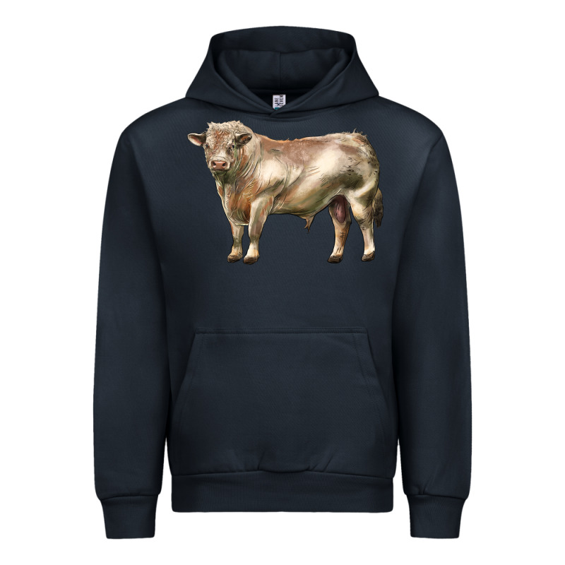 Charolais Bull Urban Hoodie by LillyAllenDesigns | Teevron