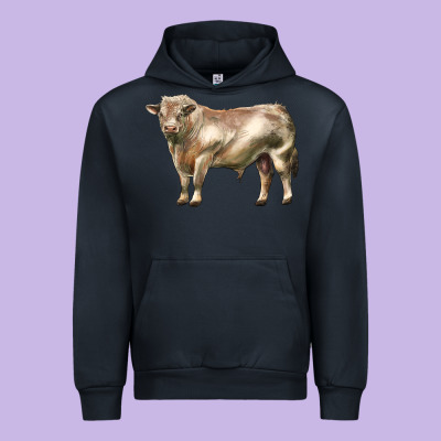 Charolais Bull Urban Hoodie Designed By Lillyallendesigns