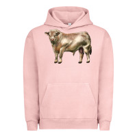 Pigment Salmon charolais bull Urban Hoodie - LillyAllenDesigns