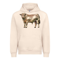 Sandshell charolais bull Urban Hoodie - LillyAllenDesigns