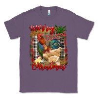 Lavender Merry Cluckin' Christmas Classic Tee - RanaPortraitStore