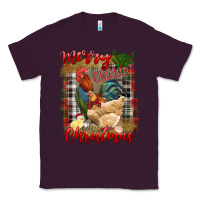 Plum Merry Cluckin' Christmas Classic Tee - RanaPortraitStore