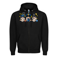 Black police gnomes Zipper Hoodie - Zillion Design Studio