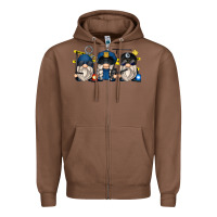 Chestnut police gnomes Zipper Hoodie - Zillion Design Studio