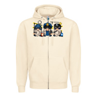 Sandshell police gnomes Zipper Hoodie - Zillion Design Studio