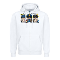 White police gnomes Zipper Hoodie - Zillion Design Studio