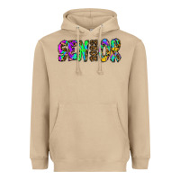 Mushroom senior 2022 tie die leopard Heavyweight Hoodie - RanaPortraitStore