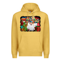 Antique Gold Santa Claus Spanish Christmas Premium Hoodie - Jasminsmagicworld