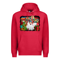 Cardinal Santa Claus Spanish Christmas Premium Hoodie - Jasminsmagicworld