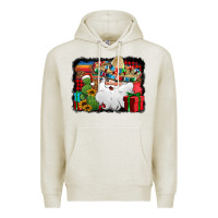 Oatmeal Heather Santa Claus Spanish Christmas Premium Hoodie - Jasminsmagicworld