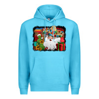 Ocean Blue Santa Claus Spanish Christmas Premium Hoodie - Jasminsmagicworld