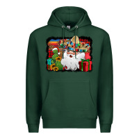 Sports Green Santa Claus Spanish Christmas Premium Hoodie - Jasminsmagicworld
