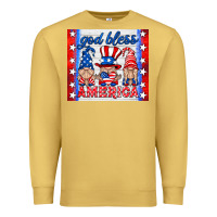 Antique Gold god bless America gnomes Premium Sweatshirt - HRA Design Shop
