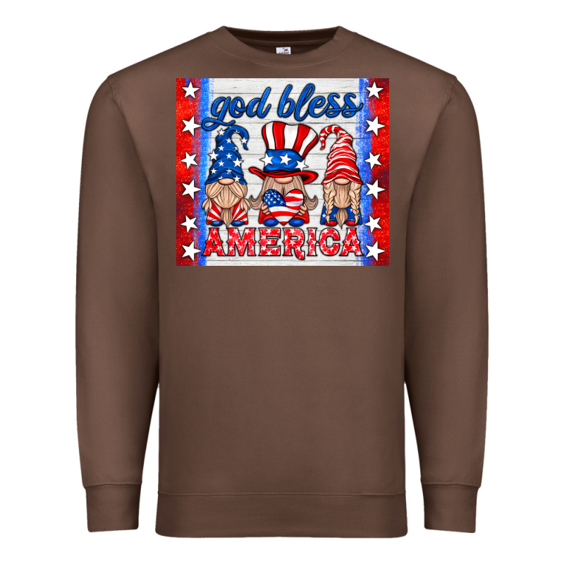 God Bless America Gnomes Premium Sweatshirt by HRA Design Shop | Teevron