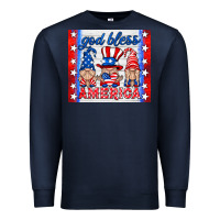 Navy god bless America gnomes Premium Sweatshirt - HRA Design Shop