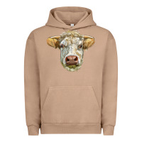 Pigment Burro Charolais bull face Urban Hoodie - LillyAllenDesigns