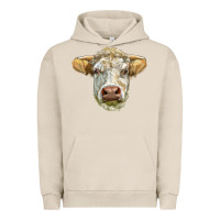 Pigment French Oak Charolais bull face Urban Hoodie - LillyAllenDesigns
