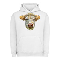 Pigment Lunar Rock Charolais bull face Urban Hoodie - LillyAllenDesigns