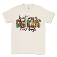 Natural boat waves sun rays lake days Classic Tee - texasbilliewilder
