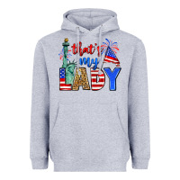 Heather Grey that's my lady 4th of july Heavyweight Hoodie - Zillion Design Studio