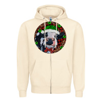 Sandshell Baby Cow Christmas Zipper Hoodie - RanaPortraitStore