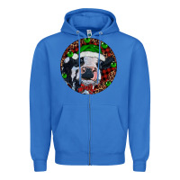 True Royal Baby Cow Christmas Zipper Hoodie - RanaPortraitStore