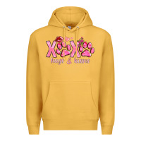 Mustard xoxo hugs and kisses paws Premium Hoodie - NancyCooperArtShop