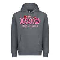 Rock xoxo hugs and kisses paws Premium Hoodie - NancyCooperArtShop