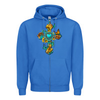 True Royal western cross with gemstone and sunflowers Zipper Hoodie - texasbilliewilder