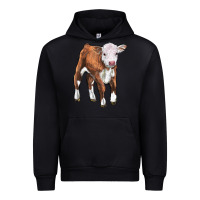 Black hereford calf Urban Hoodie - LillyAllenDesigns