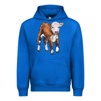 Cobalt hereford calf Urban Hoodie - LillyAllenDesigns