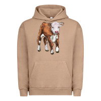 Pigment Burro hereford calf Urban Hoodie - LillyAllenDesigns
