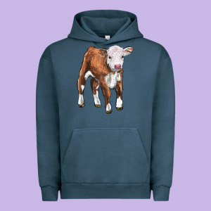 Hereford Calf Urban Hoodie Designed By Lillyallendesigns