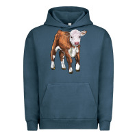 Pigment Midnight Navy hereford calf Urban Hoodie - LillyAllenDesigns